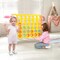 Costway Jumbo 4-to-Score 4 in A Row Giant Game Set with Stickers for Kids Adults Family Fun Red/Yellow